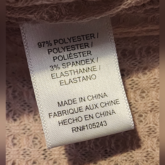 NWT BOBEAU Thermal Pocket Tunic Blush Pink SZ XS - Picture 4 of 5